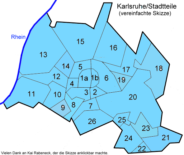 Karlsruhe/Stadtteile